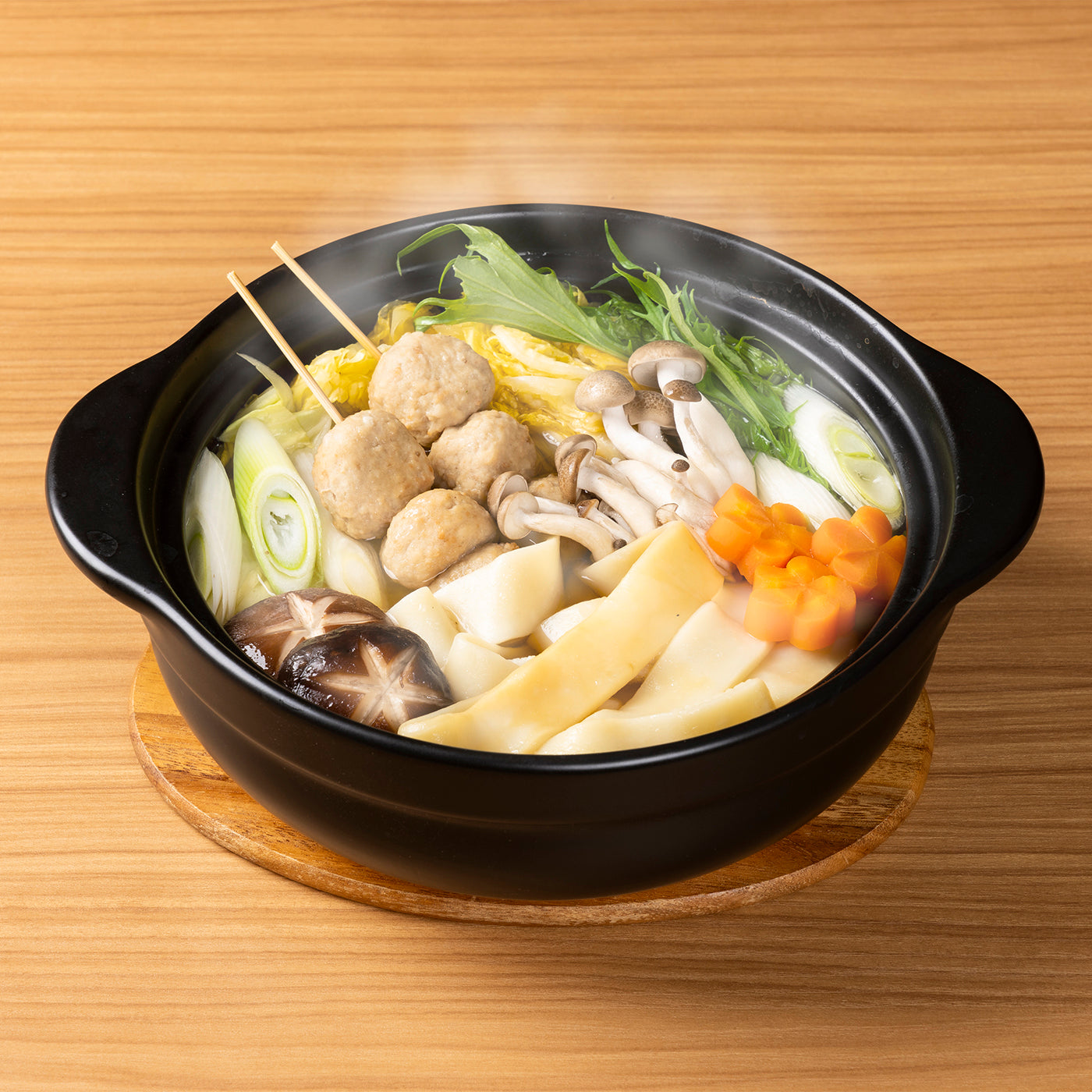鍋の〆幅広麺