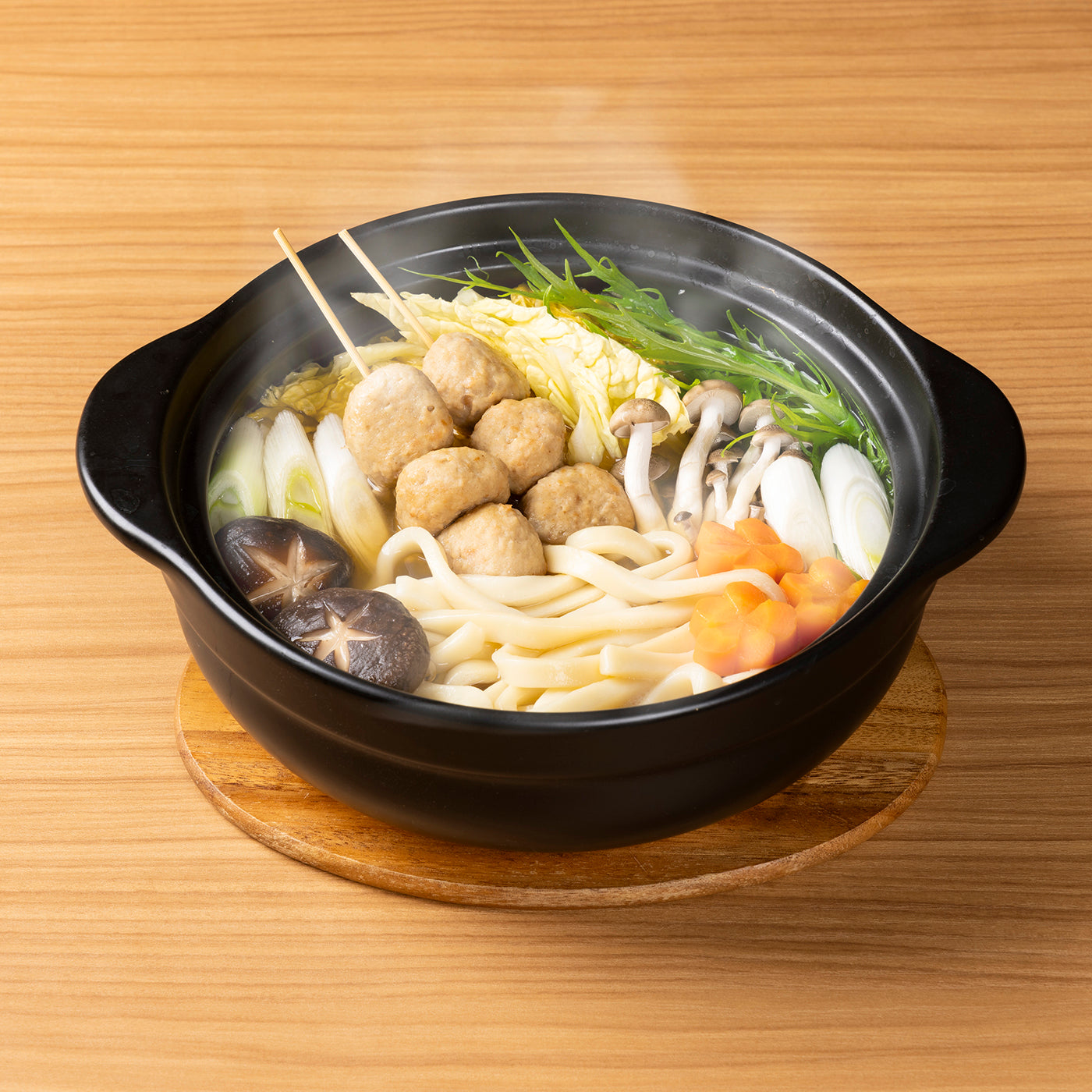 鍋の〆極太麺